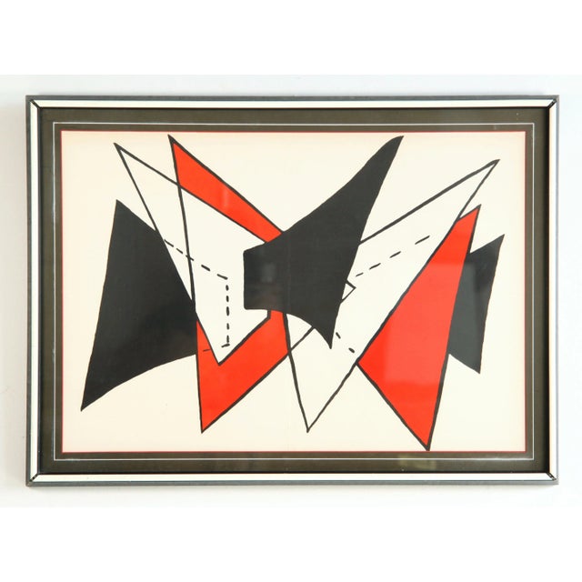 Original C.1963 Alexander Calder Lithograph Print Derriere Le Miroir #141 Stabiles For Sale - Image 10 of 10