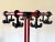 1980s Red and Black Coat Rack, 1980s For Sale - Image 5 of 11