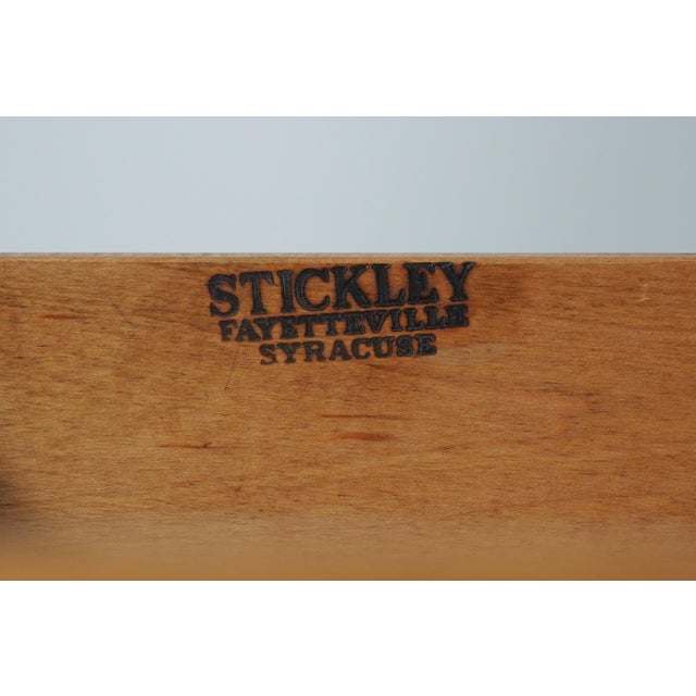 Pair of Stickley Cherry Valley Open Corner Cabinets For Sale - Image 17 of 18