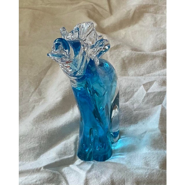 Vintage 1960’s Murano Glass Horse 7” Tall by 3.5” Long - Original Foil Label For Sale - Image 12 of 12