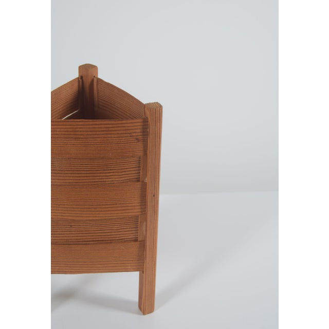 Mid-Century Modern Swedish Pine Table Lamp from Luleå Stjärnslöjd, 1960s For Sale - Image 3 of 9