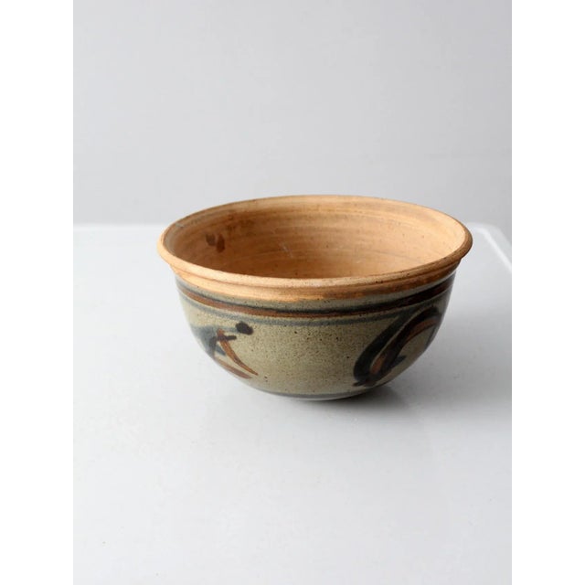 1970s Vintage Studio Pottery Bowl For Sale - Image 5 of 10