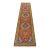 3x15Ft. Brunt Orange Persian Design Inspired Hand Knotted Wool Runner Rug For Sale