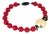 Angela Caputi Red and Gold Resin Choker Necklace For Sale