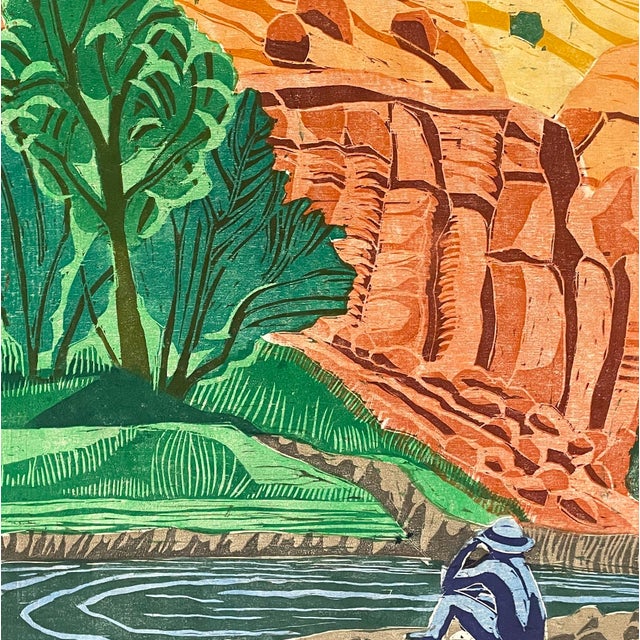 "Escalante" by Knoxville artist Dr. Stephen Krauss. Krauss was a world traveler, getting inspiration from his work from...
