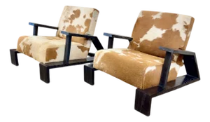 "Elephant Chairs" in the Manner of Jean Michael Frank, Late 20th Century