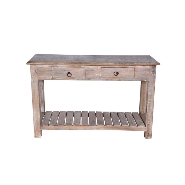 Contemporary Duplin Mango Wood Console Tables a Pair Chairish