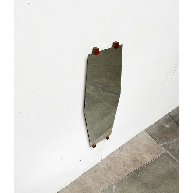 Mid-Century Modern German Teak Wall Mirror, 1960s For Sale - Image 15 of 18