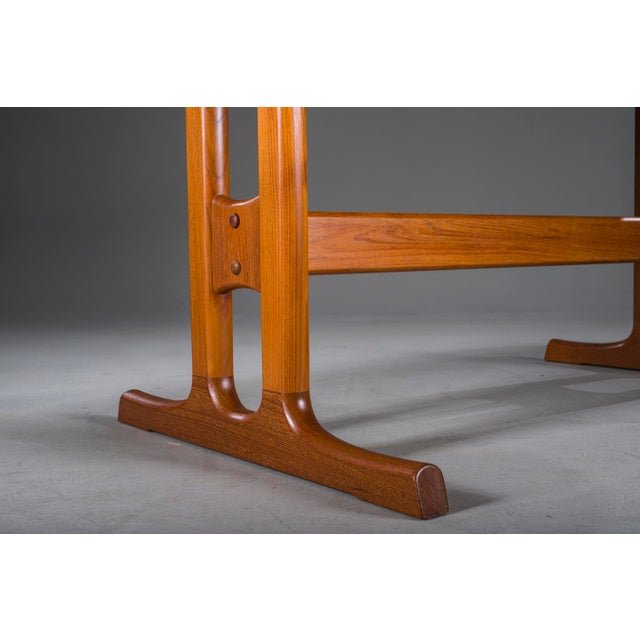 1960s Danish Modern Extendable Teak Dining Table from Glostrup, 1960s For Sale - Image 5 of 17