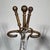Brass Antique Federal Style Brass and Iron Fireplace Set—Five Pieces For Sale - Image 8 of 14