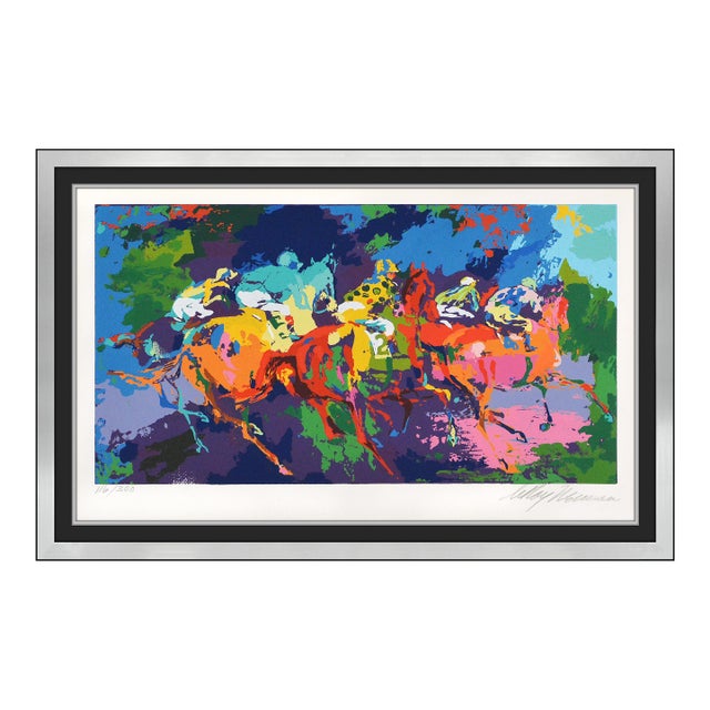 Late 20th Century Modern Purple Serigraph LeRoy Neiman For Sale