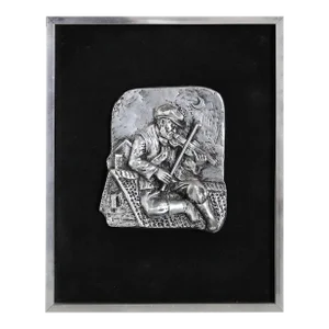 Fiddler on the Roof Metal Relief Sculpture, Unknown