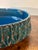 Mid-Century Modern 1950s Early Aldo Londi for Bitossi Ocean Blue Volcanic Glaze Ashtray, Italy For Sale - Image 3 of 7