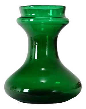 Victorian Green Glass Hyacinth Vase