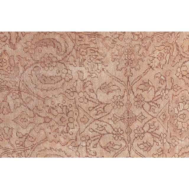 Authentic Persian Sultanabad Botanic Design Handmade Wool Rug For Sale - Image 4 of 7