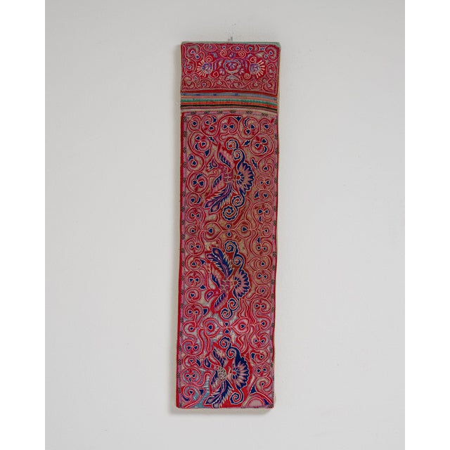 Early 20th Century China Rose Textile Wall Hanging For Sale - Image 10 of 15