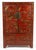 Mid 19th Century Mid 19th Century Set of 4-Piece Antique Chinese Red Lacquer and Gilt-Painted Cabinets For Sale - Image 5 of 12