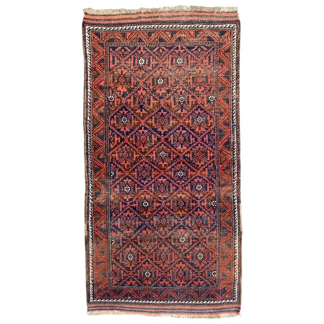 Antique Turkmen Baluch Afghan Rug For Sale