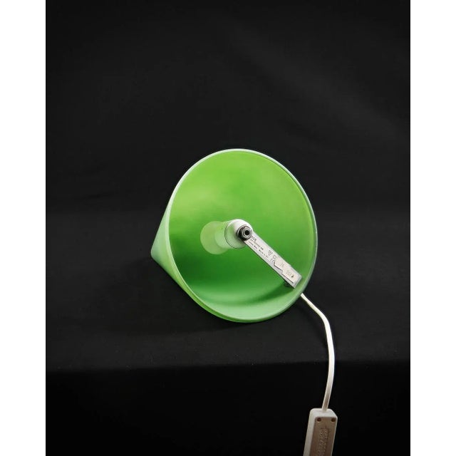 Chartreuse Vintage Table Lamp in Glass and Metal, 1990 For Sale - Image 8 of 12