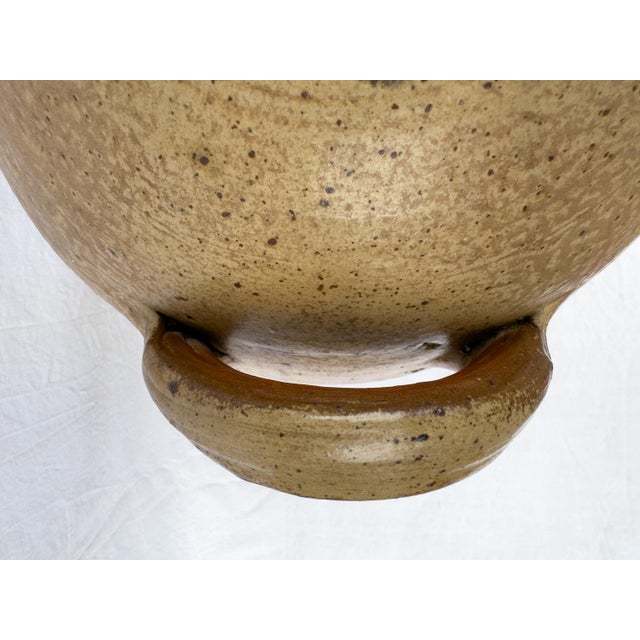 Ceramic Antique French Stoneware Vinegar Jar / Floor Vase, Poitou, C. 1900 For Sale - Image 7 of 18