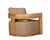 Eclipse Outdoor Solid Teak Wood Revolving Chair - Light Brown Fabric For Sale In Chicago - Image 6 of 11