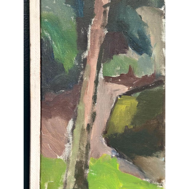 Mid-Century Modern Knut Ljungberg, Abstract Landscape, 1960s, Oil on Canvas, Framed For Sale - Image 3 of 18