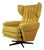 Mid-Century Wingback Swivel Lounge Chair, Former Czechoslovakia, 1960s For Sale
