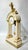 Beautiful antique (19th century) French portico form mantel clock in white marble with finely cast ormolu bronze mounts,...
