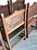Brown Vintage Spanish Leather and Wood Armchairs - Set of 6 For Sale - Image 8 of 14