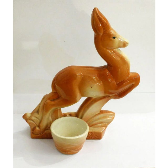 Cream Mid-Century Match Holder from Saint-Clément For Sale - Image 8 of 11