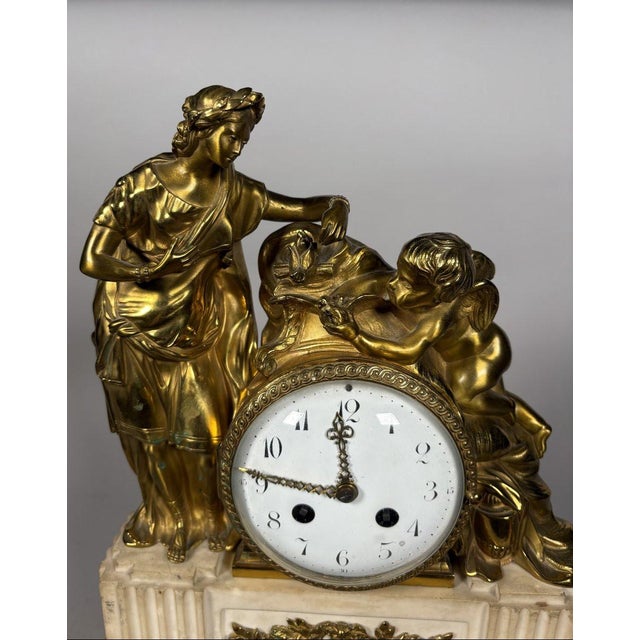 Beautiful Louis XVI period clock "Altar of Venus" 18th century For Sale - Image 9 of 12