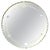 Glass French Art Deco Round Etched Wall Mirror, 1920 For Sale - Image 7 of 7