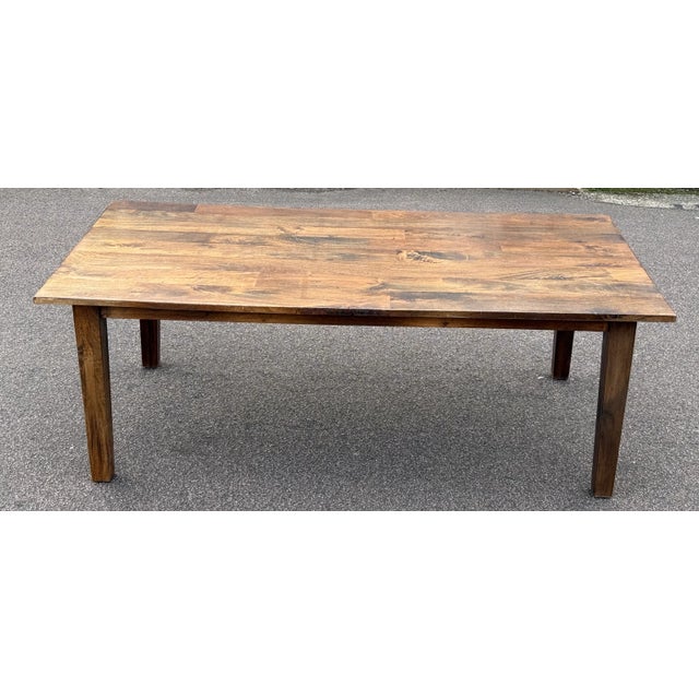 Wood Vintage Oak Dining Table, 1970s For Sale - Image 7 of 14