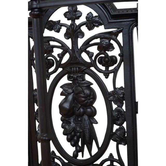 English Victorian Cast Iron Umbrella Stand, 1880s For Sale - Image 7 of 8