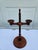 American Antique Colonial Style Adjustable Double Candle Holder For Sale - Image 3 of 12