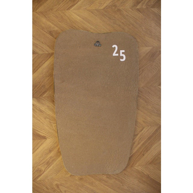 Modern Brass Wall Mirror, 1950s For Sale - Image 9 of 15