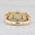 Vintage Ornate 3-Stone Opal Ring 18k Yellow Gold Size 6.75 For Sale In Greensboro - Image 6 of 9