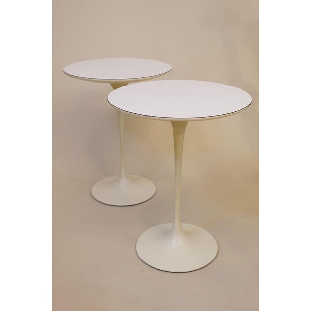Rare Matched Pair Knoll Eero Saarinen "Tulip" Atomic Space Age Modern Sculpture Tables '58 For Sale In Los Angeles - Image 6 of 12