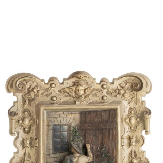 Porcelain Wall Plates, Set of 2 For Sale - Image 4 of 6