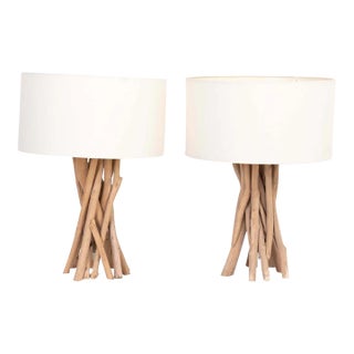 Late 20th Century Pair of Twig Mirrors For Sale