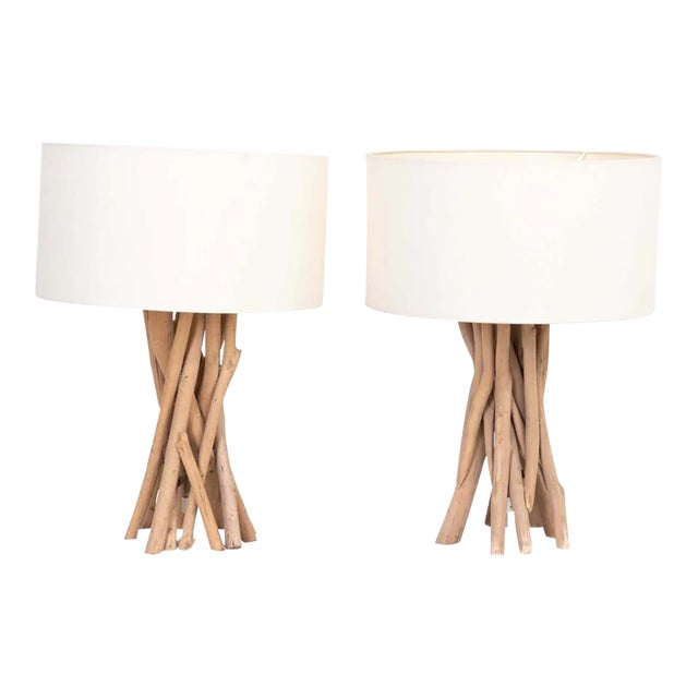 Late 20th Century Pair of Twig Mirrors For Sale