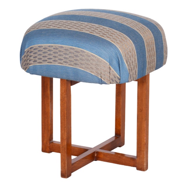 Art Deco Beech Stool, Czechia, 1930s For Sale