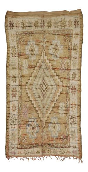 Vintage Berber Boujad Moroccan Rug - 05'11 X 11'00