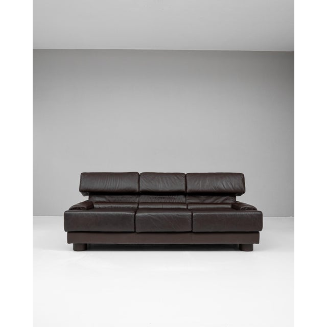 Late 20th Century 1970s Brazilian Leather Sofa By Percival Lafer For Sale - Image 5 of 12