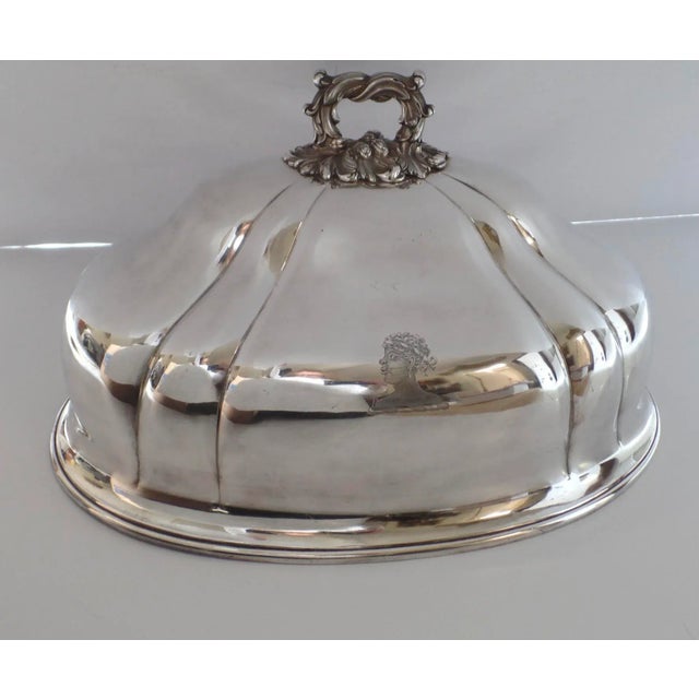1830 English Sheffield Silver Meat Game Dome Armorial "Andros" For Sale - Image 13 of 13