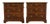 Baker Furniture Style Georgian Banded Flame Mahogany and Burlwood Three-Drawer Bedside Chests, Pair For Sale