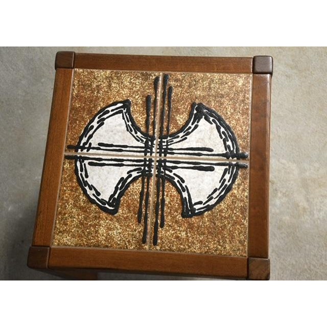 1960s Danish Modern Teak Nesting End Tables - Set of 3 For Sale In Boston - Image 6 of 8
