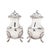 1910s Pair of Pear Shaped Salt & Pepper Shakers by the Barker Brothers, C. 1912 For Sale - Image 5 of 10