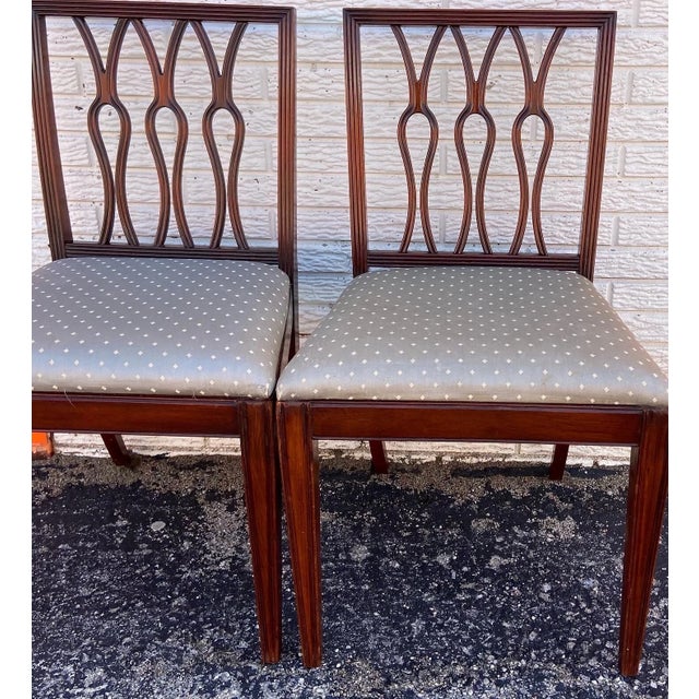 Traditional Vintage Lady Emily's Invitation Style Side Chairs For Sale - Image 3 of 10