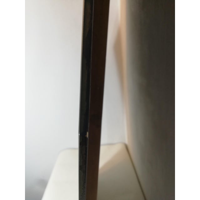 Glass Vintage Painted Wood-Effect Mirror, Italy, 1950s For Sale - Image 7 of 16